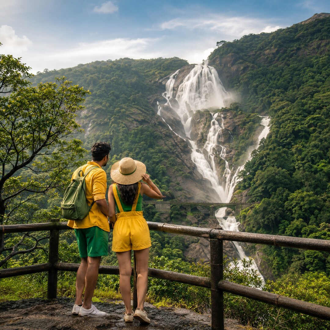 Dudhsagar & Goa Hinterland Explorer – 4 Nights / 5 Days Goa package