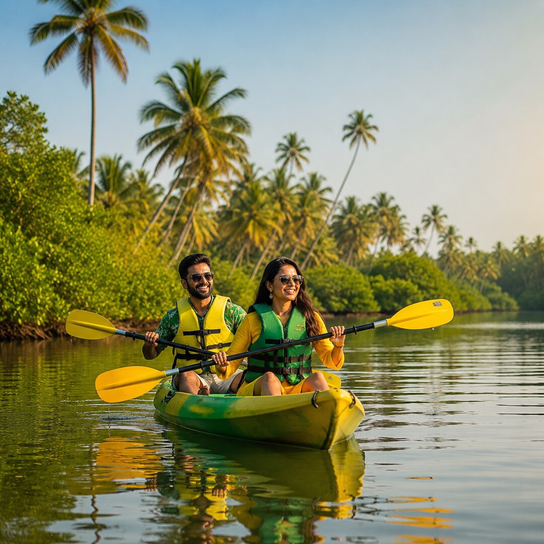 Goa Kayak, Backwater & Nature Holiday – 4 Nights / 5 Days Goa tour package
