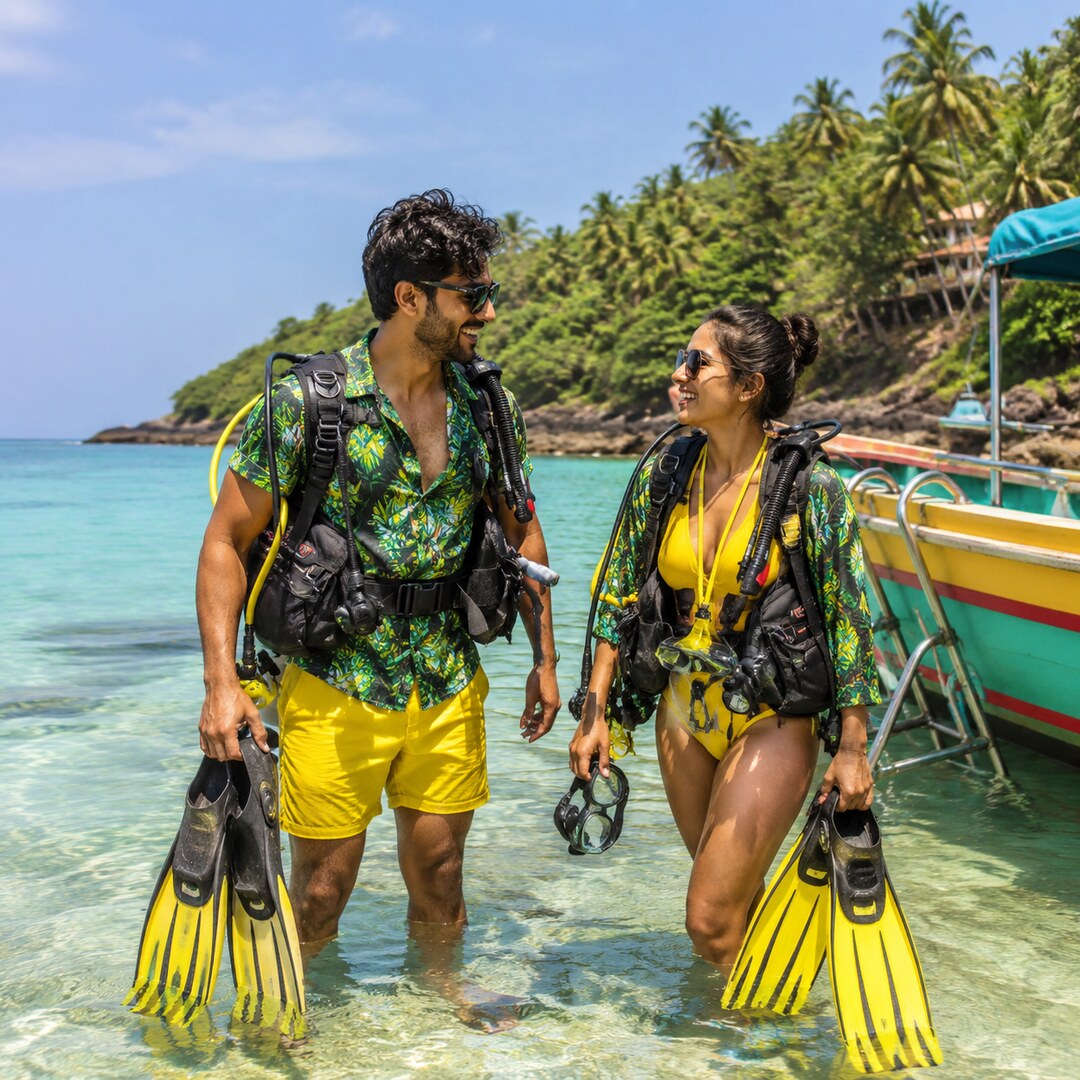 Goa Scuba, Boat & Beach Activity Holiday – 4 Nights / 5 Days Goa tour package